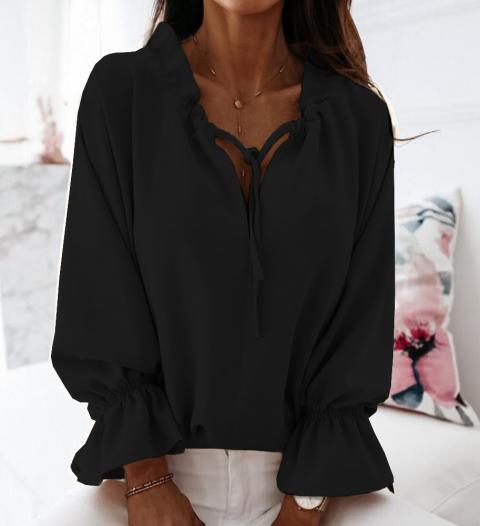 Елегантна дамска блуза ALONZA, черна