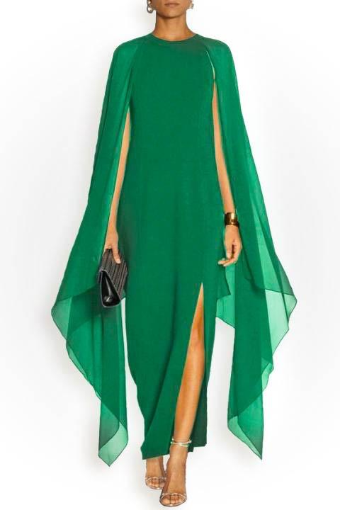 Дамска рокля Ileana, зелена
