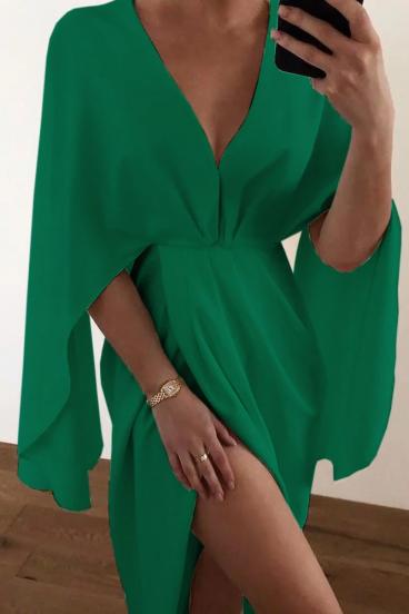 Елегантна дамска рокля COCCOLIA, зелена