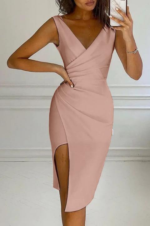 Елегантна къса рокля GERATA, розова