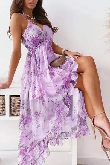 Елегантна дамска рокля NOALLA, лилава