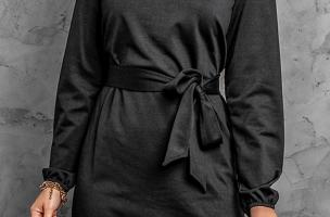 Елегантна къса рокля ORTONA, черна