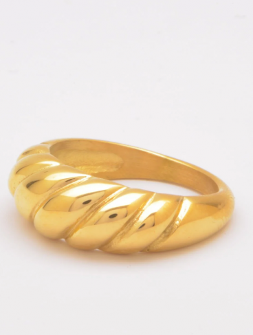 Елегантен пръстен, ART544, цвят злато.