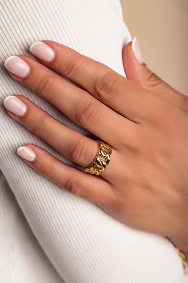 Елегантен пръстен, ART2110, цвят злато.