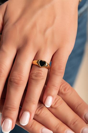 Елегантен пръстен, ART2107, цвят злато.