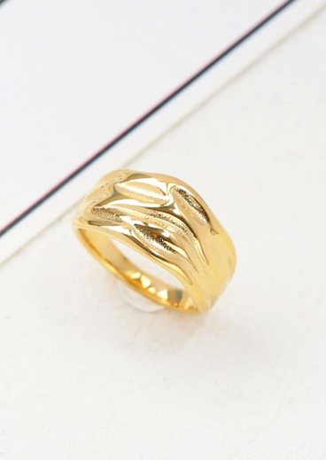 Елегантен пръстен, ART2112, цвят злато.