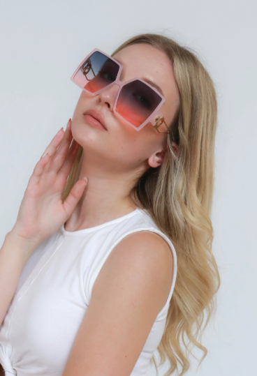 Модни слънчеви очила, ART2162, розови
