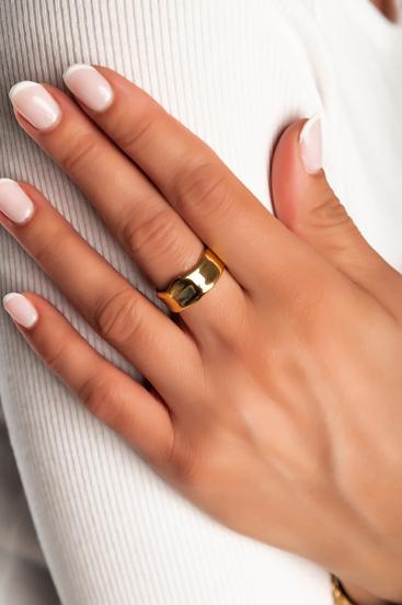 Елегантен пръстен, ART555, цвят злато.