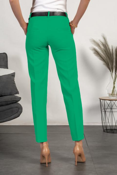 Елегантен дълъг панталон с права кройка TORDINA, зелен