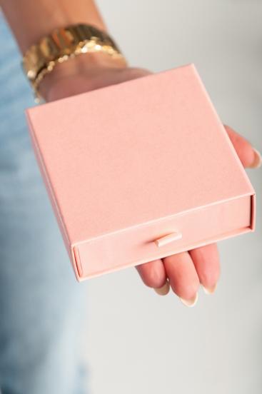 Кутия за съхранение на бижута, розова