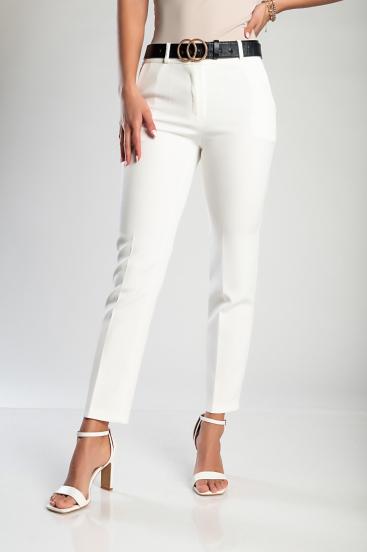 Елегантен дълъг панталон, бял