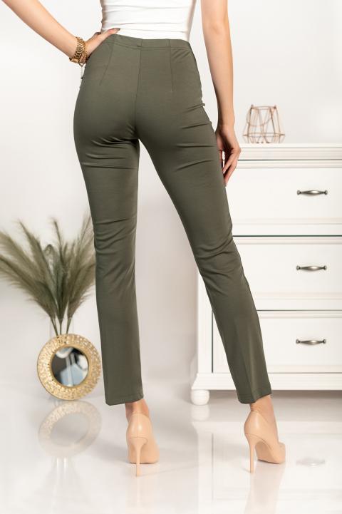 Елегантен дълъг панталон AILA, зелен