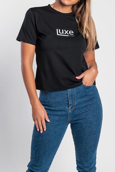 "Luxe-jeans" 40K Тениска от памук с лого