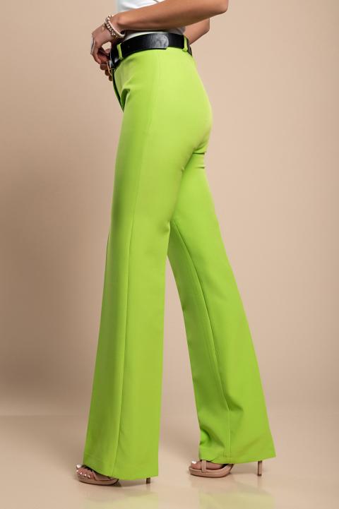 Елегантен дълъг панталон, зелен