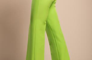 Елегантен дълъг панталон, зелен